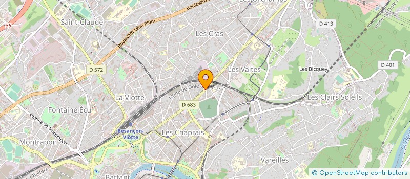 localisation de l'entreprise EURL SERVICE GAZ MAINTENANCE à BESANCON