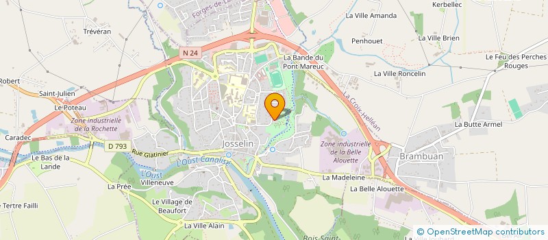 localisation de l'entreprise EURL SERVOTEC  JOSSELIN