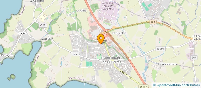 localisation de l'entreprise EURL SET ENVIRONNEMENT  SAINT-JOUAN-DES-GUERETS