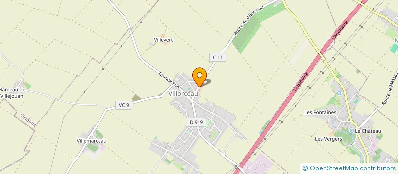 localisation de l'entreprise EURL SEVE RURAL à VILLORCEAU