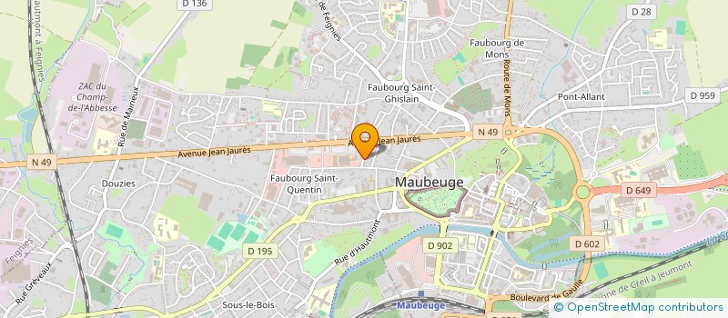localisation de l'entreprise EURL SEYNHAEVE à MAUBEUGE