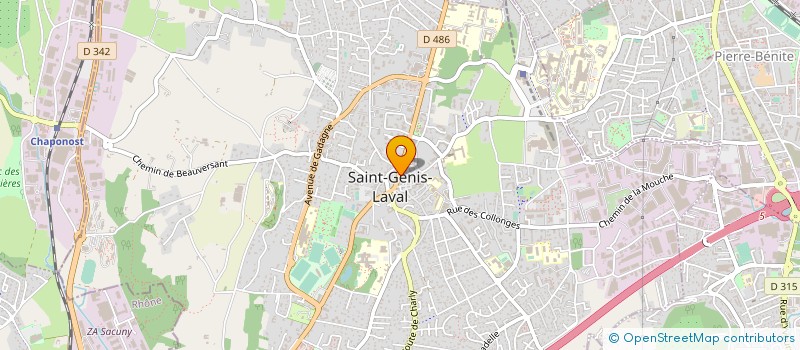 localisation de l'entreprise EURL SH & CIE à SAINT-GENIS-LAVAL