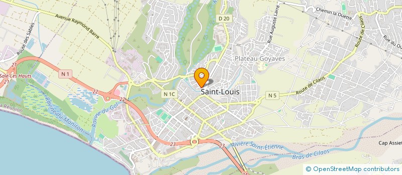 localisation de l'entreprise EURL SHRI VIDHYA LASKMI SHOPI'IN CENTER à SAINT-LOUIS