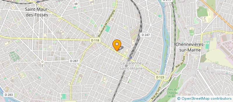 localisation de l'entreprise EURL SICICOM  SAINT-MAUR-DES-FOSSES