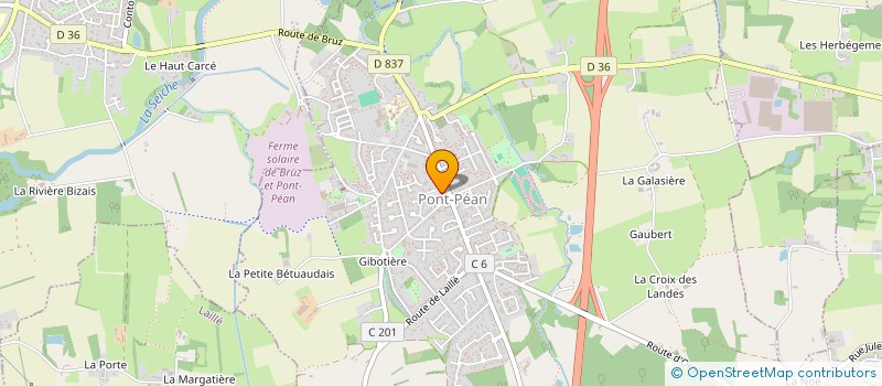 localisation de l'entreprise EURL SIMON  PONT-PEAN