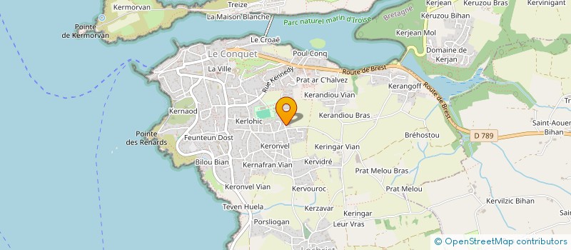 localisation de l'entreprise EURL SIMONPIERI  LE CONQUET