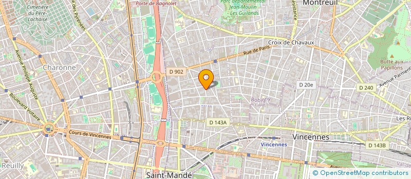 localisation de l'entreprise EURL SLACOUR à MONTREUIL