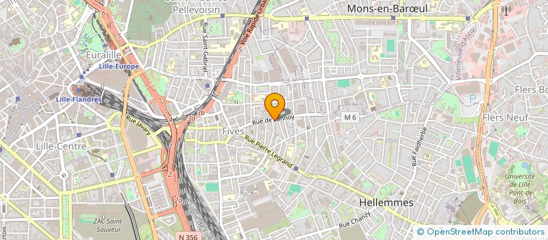 localisation de l'entreprise EURL SNACK SOFIA à LILLE