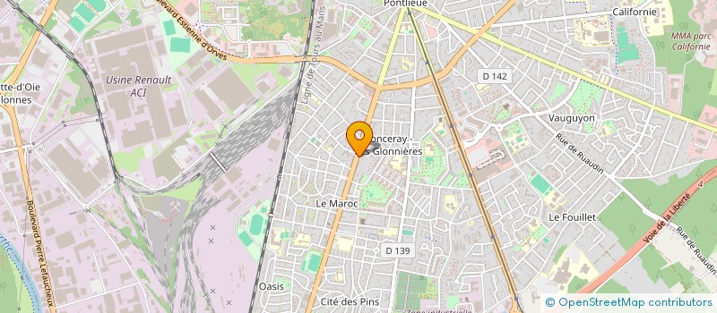 localisation de l'entreprise EURL SOC NOUVELLE DE BATIMENT à LE MANS