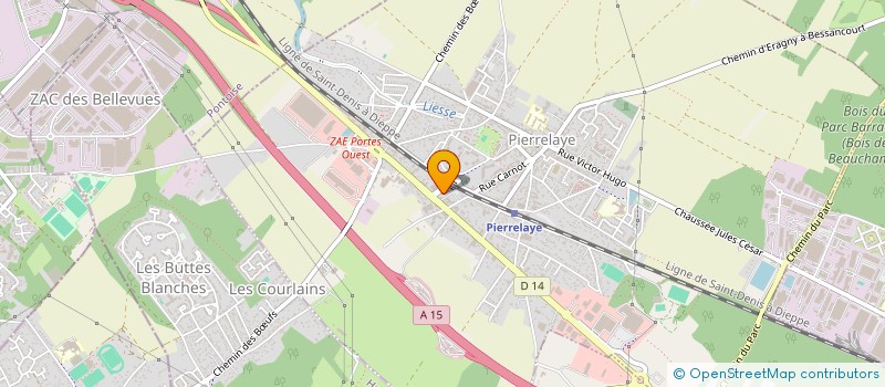 localisation de l'entreprise EURL SOCIETE EUROPE CLOISONS  S E C à PIERRELAYE