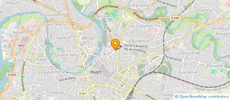 localisation de l'entreprise EURL SOCIETE NOUVELLE CHABOT GERARD à NIORT