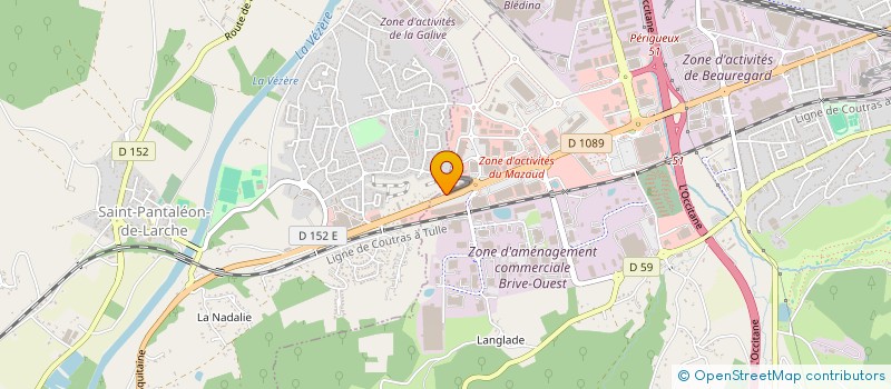localisation de l'entreprise EURL SODICAM à BRIVE-LA-GAILLARDE