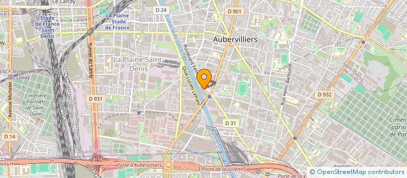 localisation de l'entreprise EURL SOFA DESIGN à AUBERVILLIERS