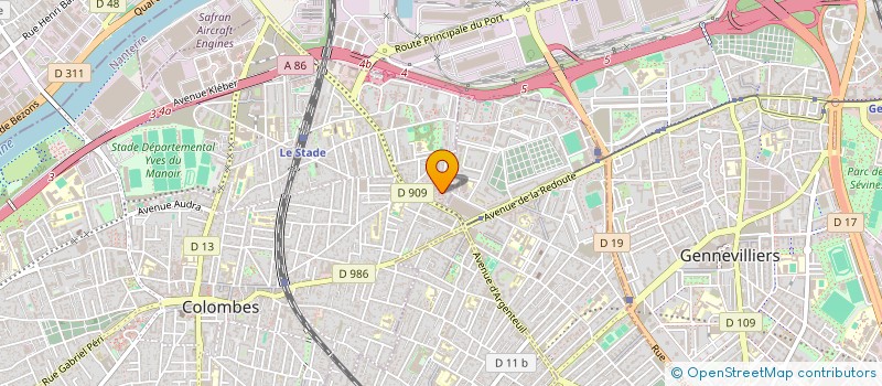 localisation de l'entreprise EURL SOFAK SECURITE PRIVEE à COLOMBES