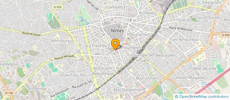 localisation de l'entreprise EURL SOFT  NIMES