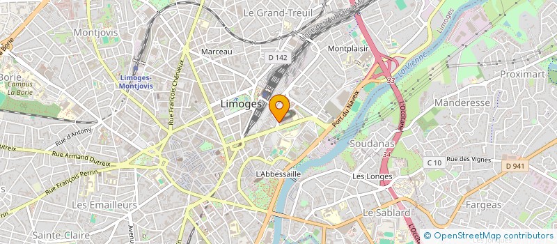 localisation de l'entreprise EURL SOIN DE SOI à LIMOGES