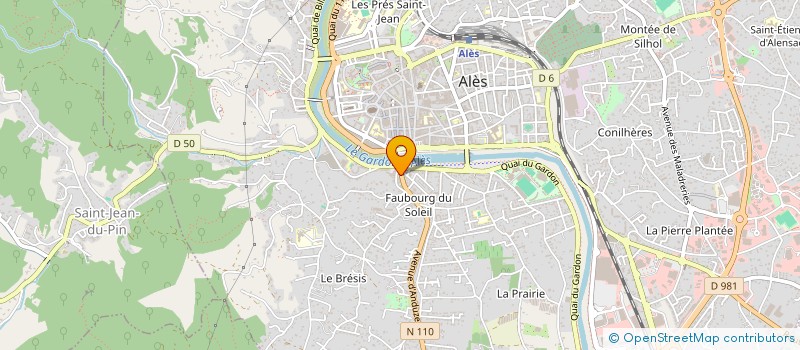 localisation de l'entreprise EURL SOLEIL à ALES