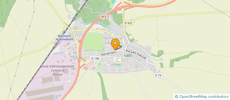 localisation de l'entreprise EURL SOLFEGE PRESSE  NANTEUIL-LE-HAUDOUIN