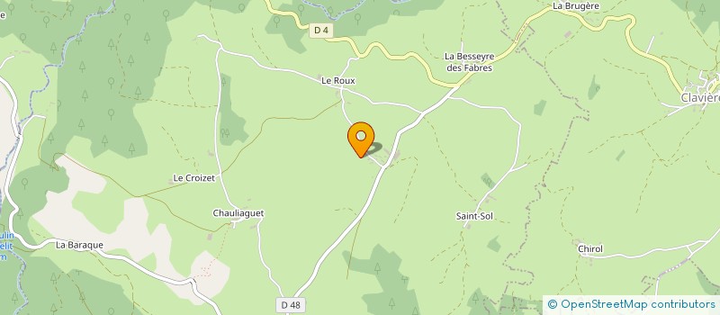 localisation de l'entreprise EURL SOLUTION AGENCEMENT à CHALIERS