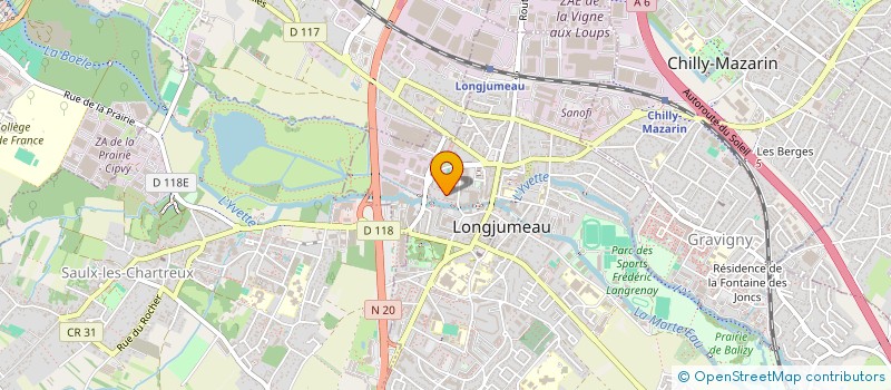 localisation de l'entreprise EURL SONIAC à LONGJUMEAU