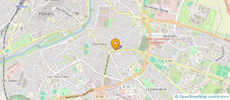 localisation de l'entreprise EURL SOPHIE COMTE  POITIERS