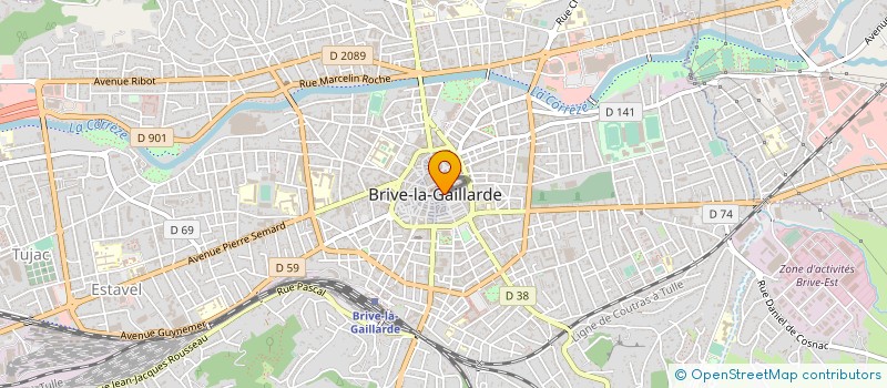 localisation de l'entreprise EURL SOPHIE PECHON  BRIVE-LA-GAILLARDE