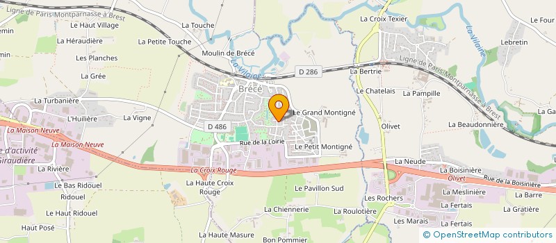 localisation de l'entreprise EURL SOUFFLEZ!  BRECE