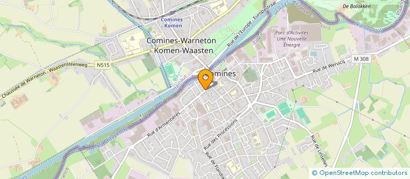 localisation de l'entreprise EURL SOV à COMINES