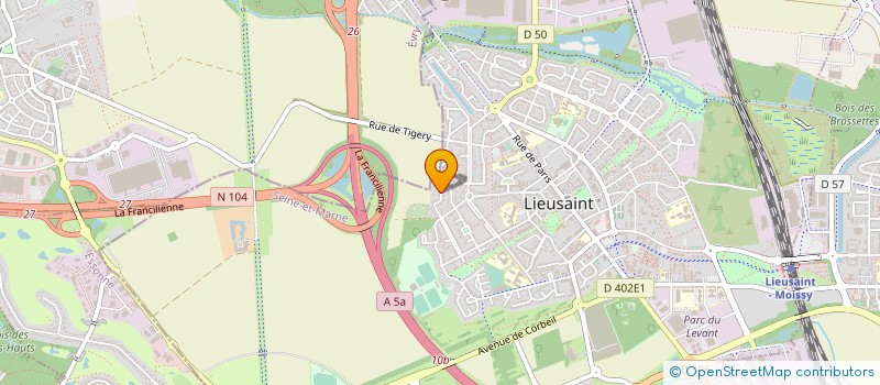 localisation de l'entreprise EURL SPCE SOCIETE PLOMBERIE CHAUFFAGE à LIEUSAINT