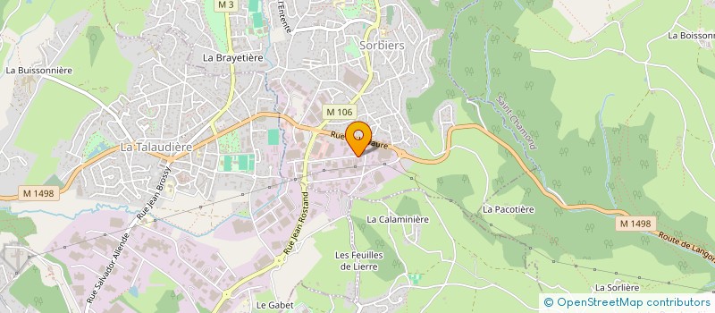 localisation de l'entreprise EURL SPEED DEPANNAGE à SORBIERS