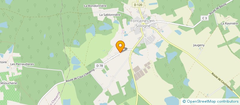 localisation de l'entreprise EURL SPK  FONTAINES-EN-SOLOGNE