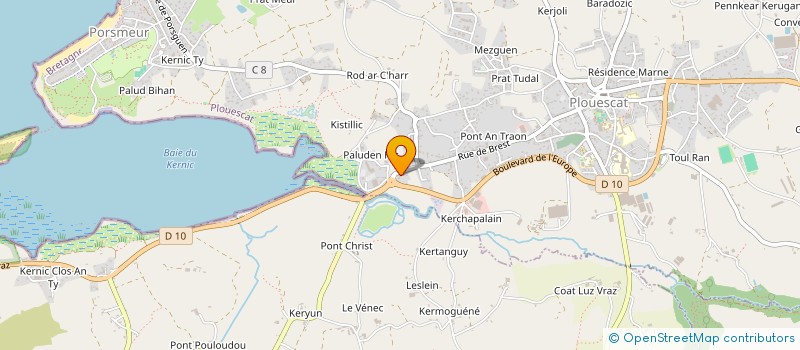 localisation de l'entreprise EURL SRV à PLOUESCAT