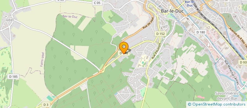 localisation de l'entreprise EURL SRV à BAR-LE-DUC
