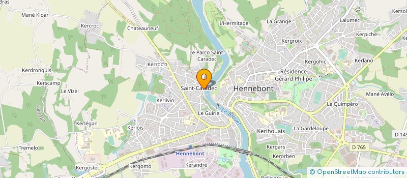 localisation de l'entreprise EURL SRVD 56 à HENNEBONT