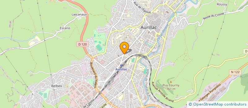 localisation de l'entreprise EURL STAVEL JEAN LOUIS à AURILLAC