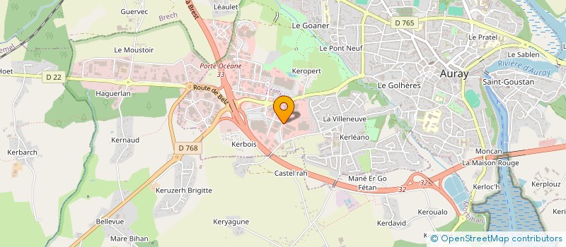 localisation de l'entreprise EURL STE NOUVELLE DES MEUBLES MARTIN à AURAY