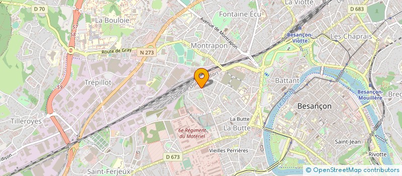 localisation de l'entreprise EURL STEHLY PASCAL  BESANCON