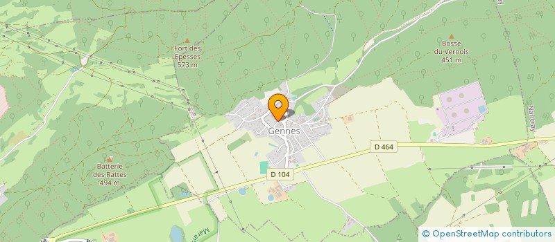 localisation de l'entreprise EURL STEHLY VINCENT  GENNES