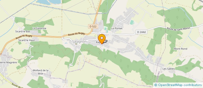 localisation de l'entreprise EURL STEPH CHEMINEE  MORESTEL