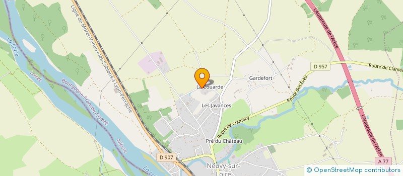 localisation de l'entreprise EURL STEPHANE CHABIN à NEUVY-SUR-LOIRE