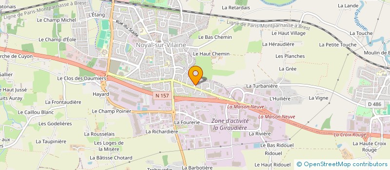 localisation de l'entreprise EURL STEPHANE GUILMOIS à NOYAL-SUR-VILAINE