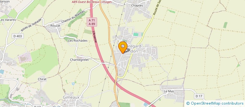 localisation de l'entreprise EURL STEPHANE JARROUX  BEAUREGARD-VENDON