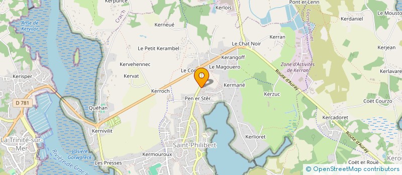 localisation de l'entreprise EURL STEPHANE LE GOFF  SAINT-PHILIBERT