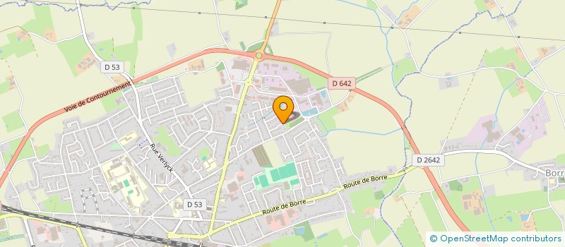 localisation de l'entreprise EURL STEPHANE POTIER  HAZEBROUCK