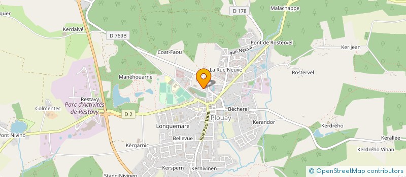 localisation de l'entreprise EURL STEPHANE TRECANT à PLOUAY