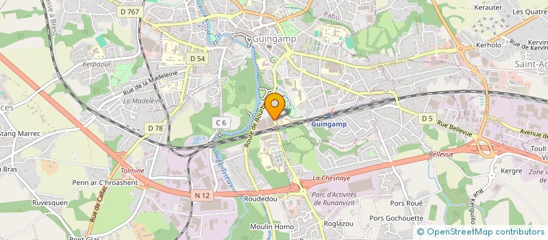 localisation de l'entreprise EURL STEPHANT  GUINGAMP