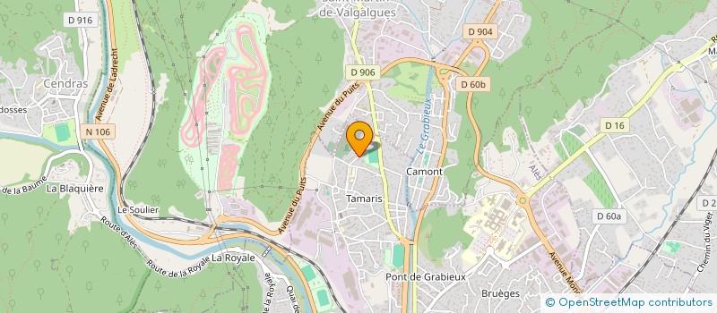 localisation de l'entreprise EURL STN CHARPENTE  ALES