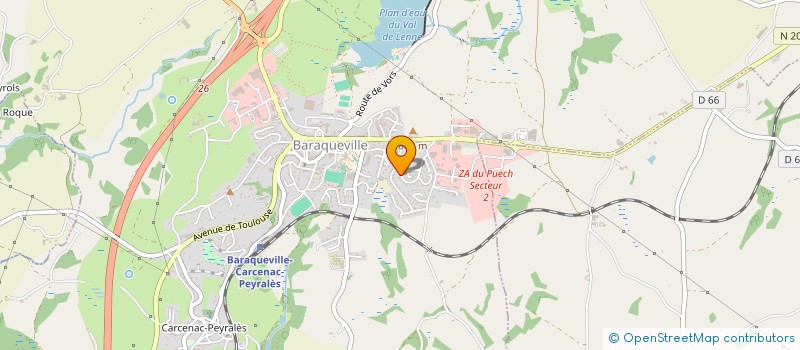 localisation de l'entreprise EURL STORES ENSEIGNES PONS à BARAQUEVILLE
