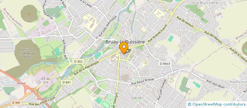 localisation de l'entreprise EURL STREET WEAR à BRUAY-LA-BUISSIERE