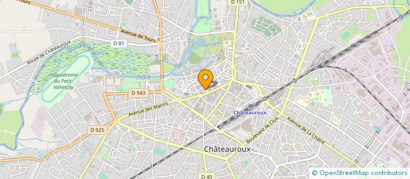 localisation de l'entreprise EURL SUB CASTEL à CHATEAUROUX